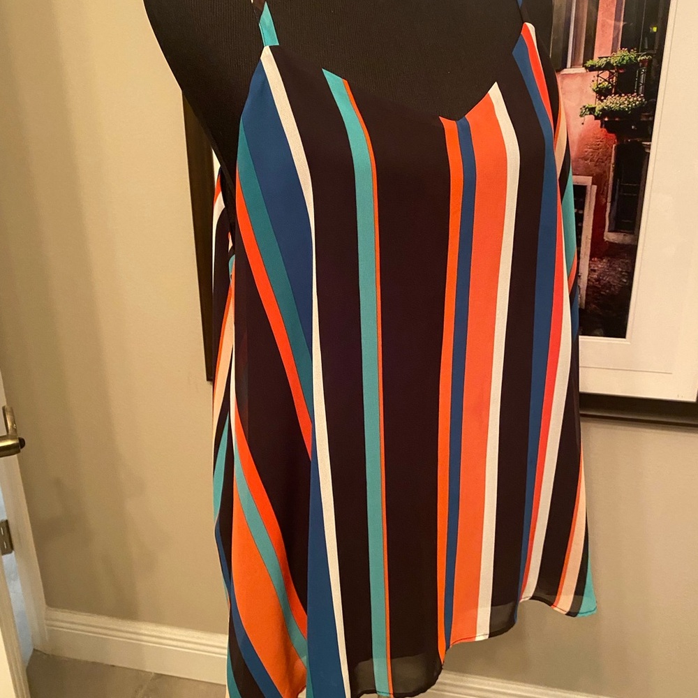 Torrid Colorful Striped Sleeveless Top